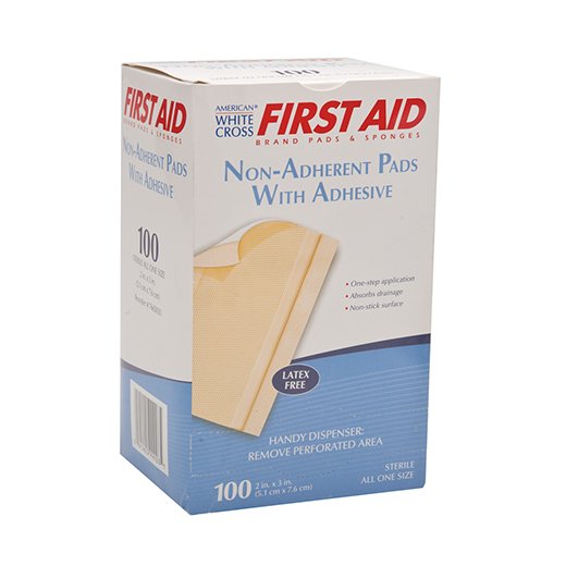 Dukal Non-Adherent Pad-Island Dressing Dukal 2 X 3 Inch Rectangle Sterile Film Backing