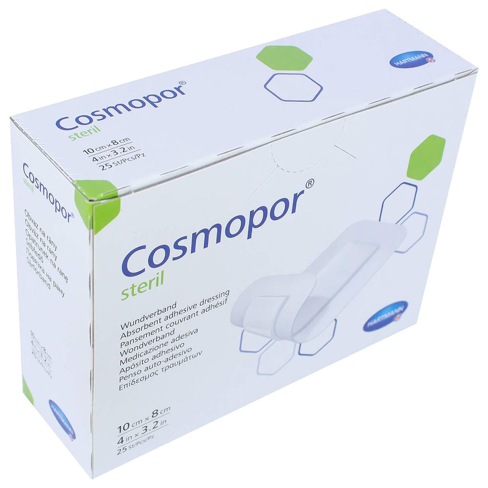 Cosmopor� White Adhesive Dressing, 3-1/8 x 4 Inch-Island Dressing Cosmopor� Steril 3-1/5 X 4 Inch Rectangle Sterile