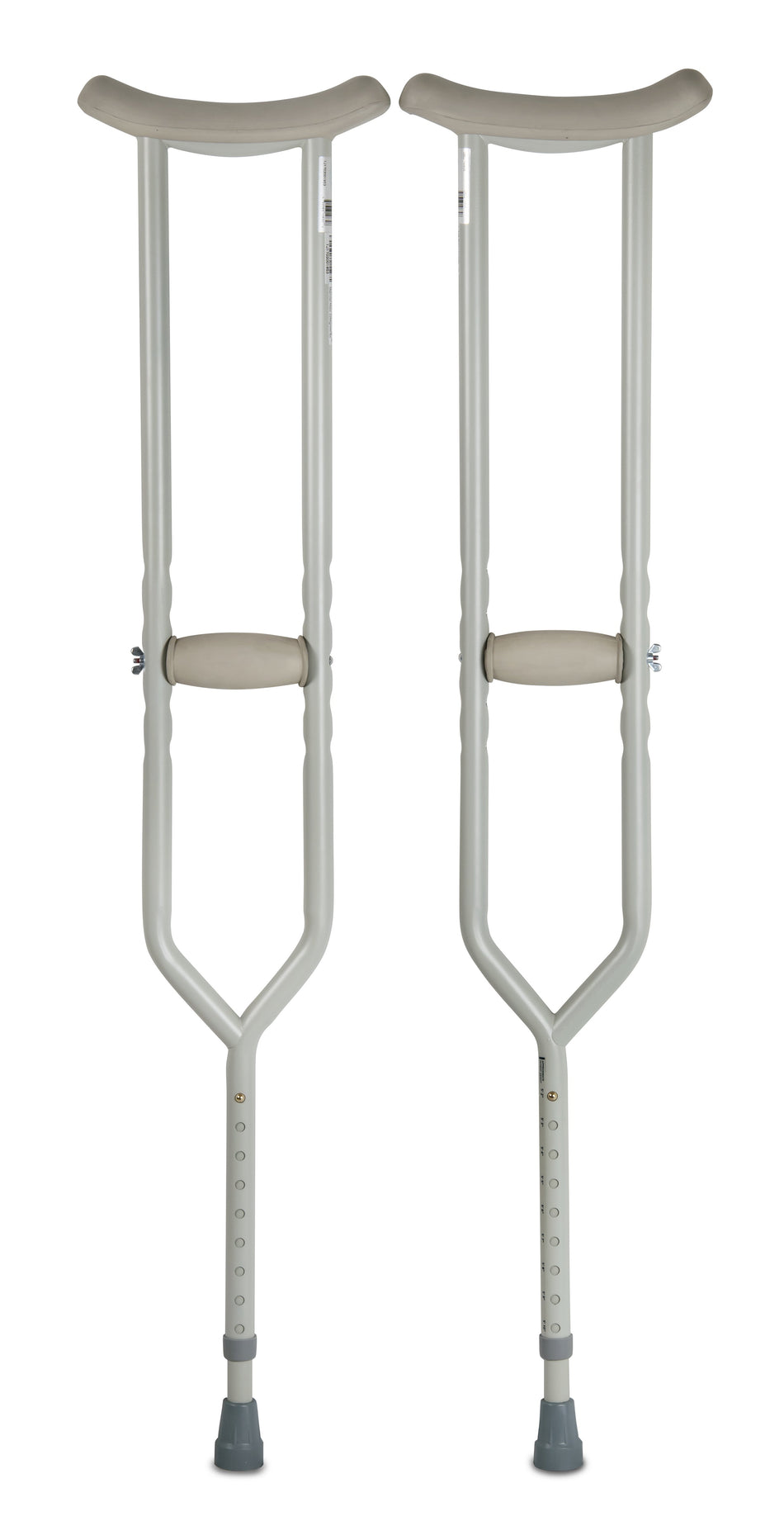 McKesson Underarm Crutches, 5'2" � 5'10"-Bariatric Underarm Crutches McKesson Adult 5 Foot 2 Inch to 5 Foot 10 Inch User Height Steel Frame 500 lbs. Weight Capacity