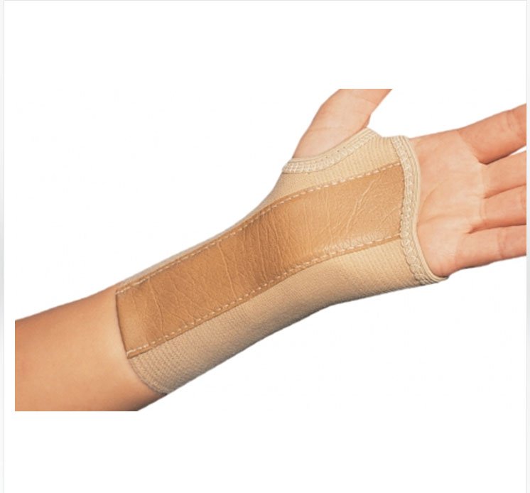 ProCare� Left Wrist Brace, Large-Wrist Brace ProCare� Low Profile / Contoured / Wraparound Aluminum / Cotton / Elastic Left Hand Beige Large