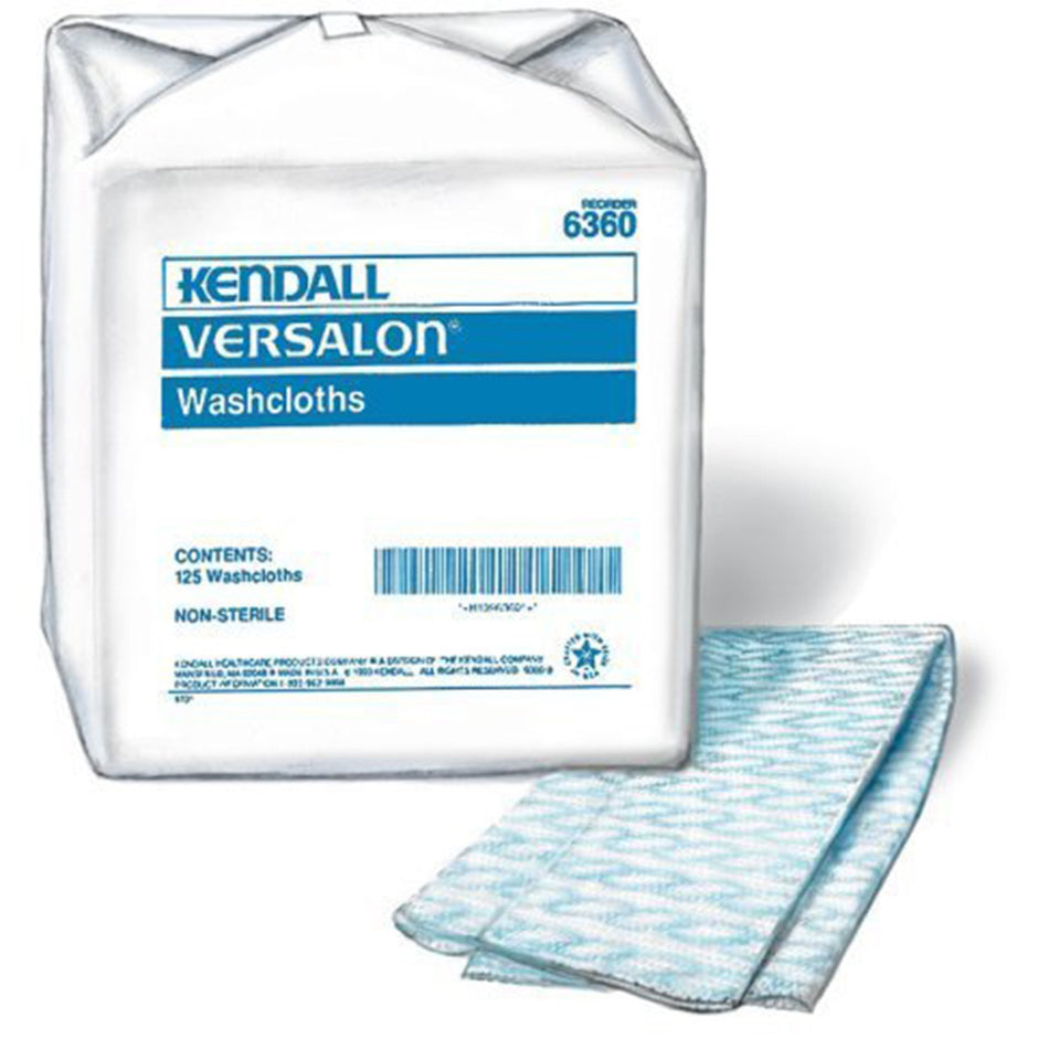 Versalon� Moderate Absorbency Washcloth, Blue, 9.4 x 13.5 Inch-Washcloth Versalon� 9-3/8 X 13-1/2 Inch Blue Disposable