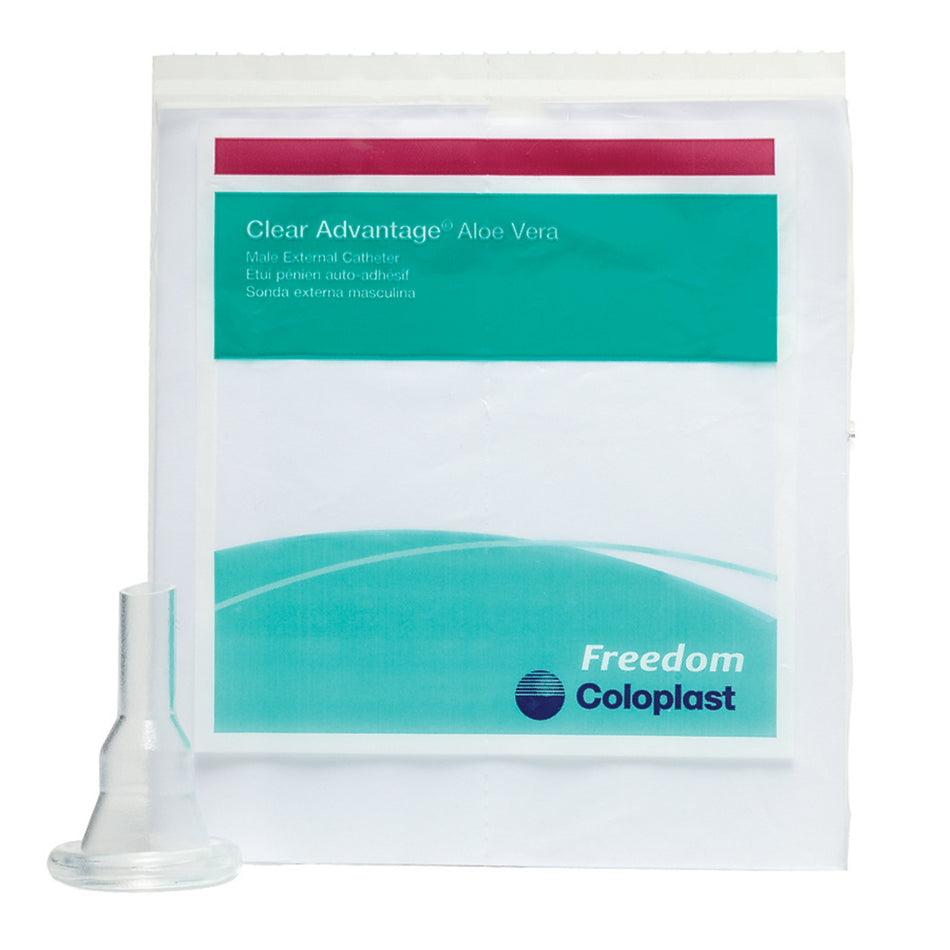 Coloplast Freedom Clear� Male External Catheter, Large-Male External Catheter Freedom Clear� Self-Adhesive Strip Vinyl Large