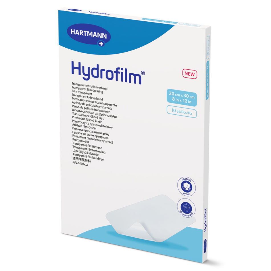 Hydrofilm� Wound Dressing, 8 x 12 Inch-Transparent Film Dressing Hydrofilm� 8 X 12 Inch 4 Tab Delivery Rectangle Sterile