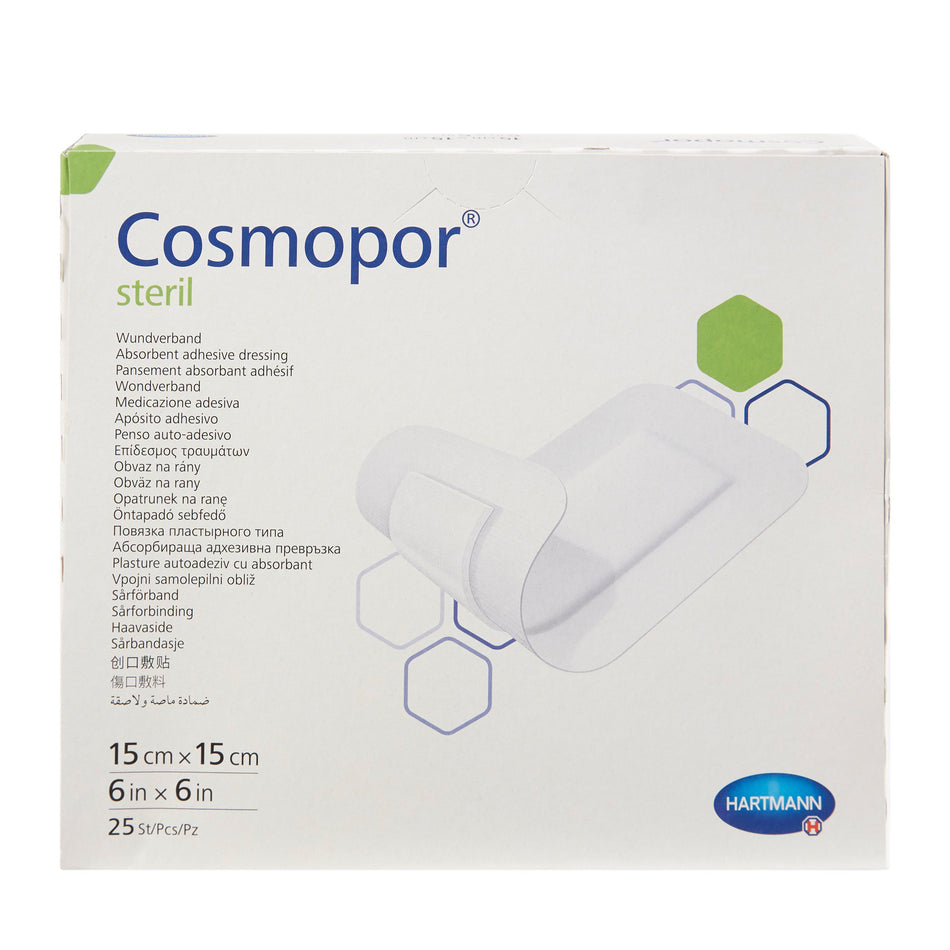 Cosmopor� Adhesive Dressing, 6 x 6 Inch-Island Dressing Cosmopor� Steril 6 X 6 Inch Square Sterile