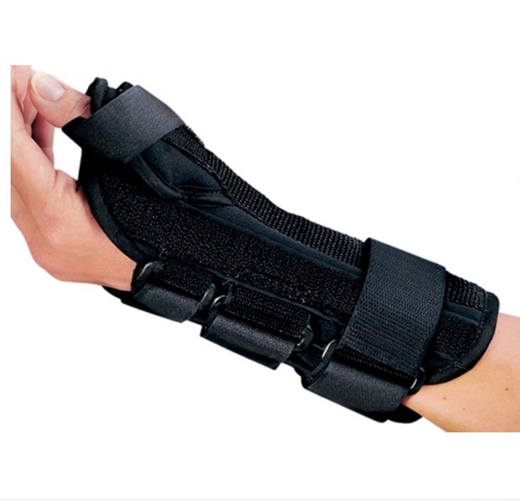 ProCare� ComfortForm� Right Wrist Brace with Abducted Thumb, Small-Wrist Brace with Abducted Thumb ProCare� ComfortFORM� Aluminum / Foam / Spandex / Plastic Right Hand Black Small