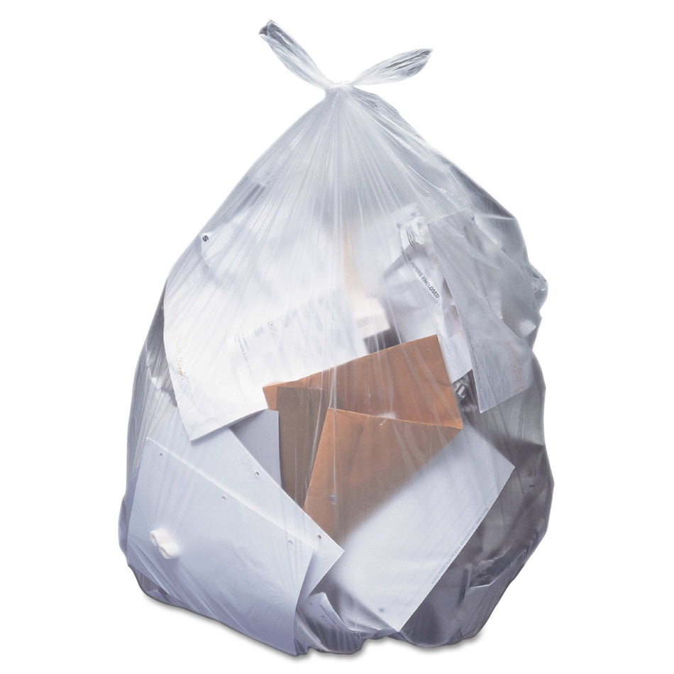 Heritage Low Density Trash Bag, 30 gal.-Trash Bag Heritage� 30 gal. Clear LLDPE 0.65 mil 30 X 36 Inch Star Seal Bottom Flat Pack