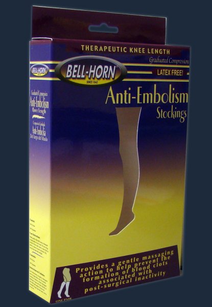 Bell-Horn� Knee Length Anti-Embolism Stockings, 3X-Large/Reg, Beige-Anti-embolism Stocking Bell-Horn� Knee High 3X-Large / Regular Beige Closed Toe