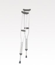 Breg Aluminum Underarm Crutches, 5'10" � 6'6"-Underarm Crutches Tall Adult 5 Foot 10 Inch to 6 Foot 6 Inch User Height Aluminum Frame 250 lbs. Weight Capacity