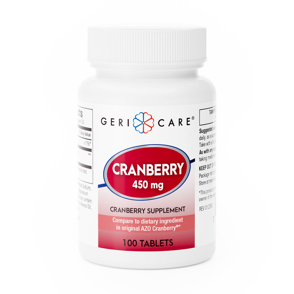 Geri-Care Cranberry Extract Dietary Supplement-Dietary Supplement Geri-Care� Cranberry Extract 450 mg Strength Tablet 100 per Bottle