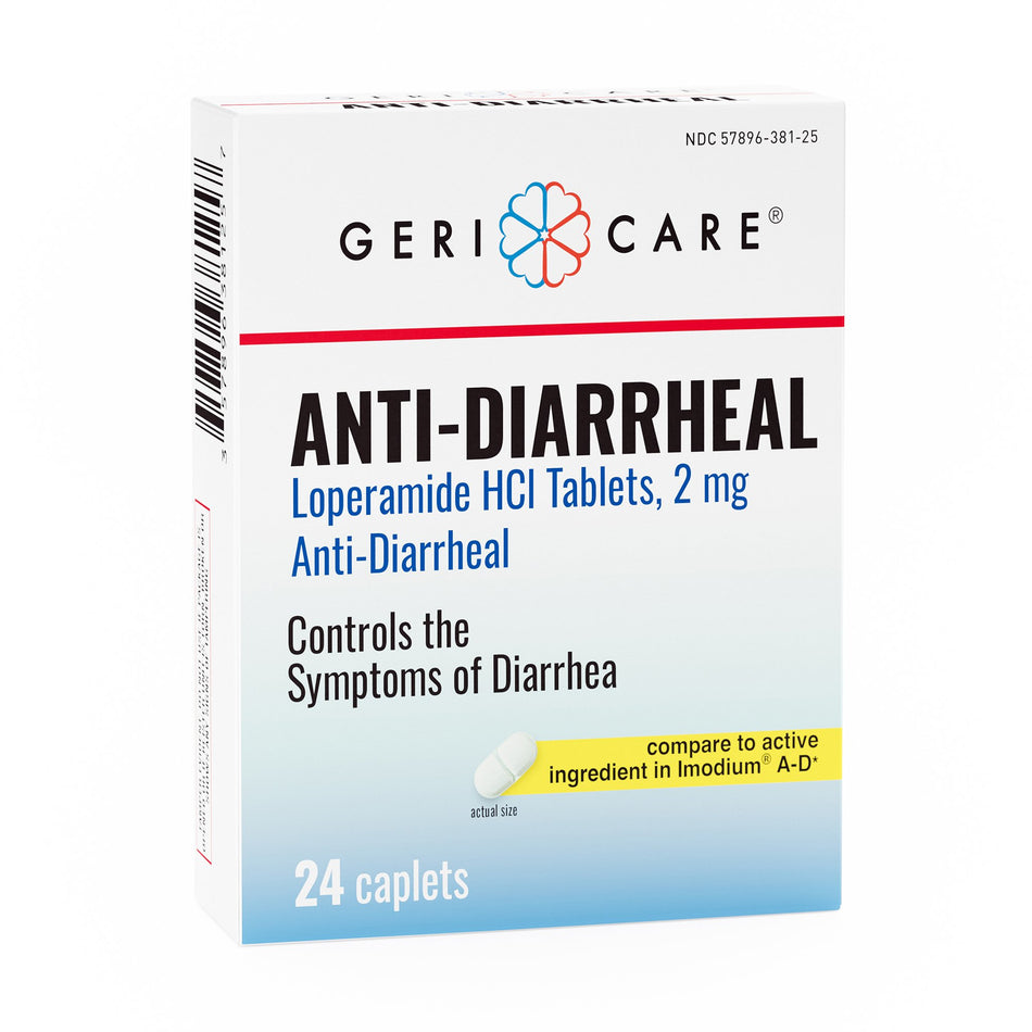 Geri-Care� Loperamide Anti-Diarrheal-Anti-Diarrheal Geri-Care� 2 mg Strength Caplet 24 per Box