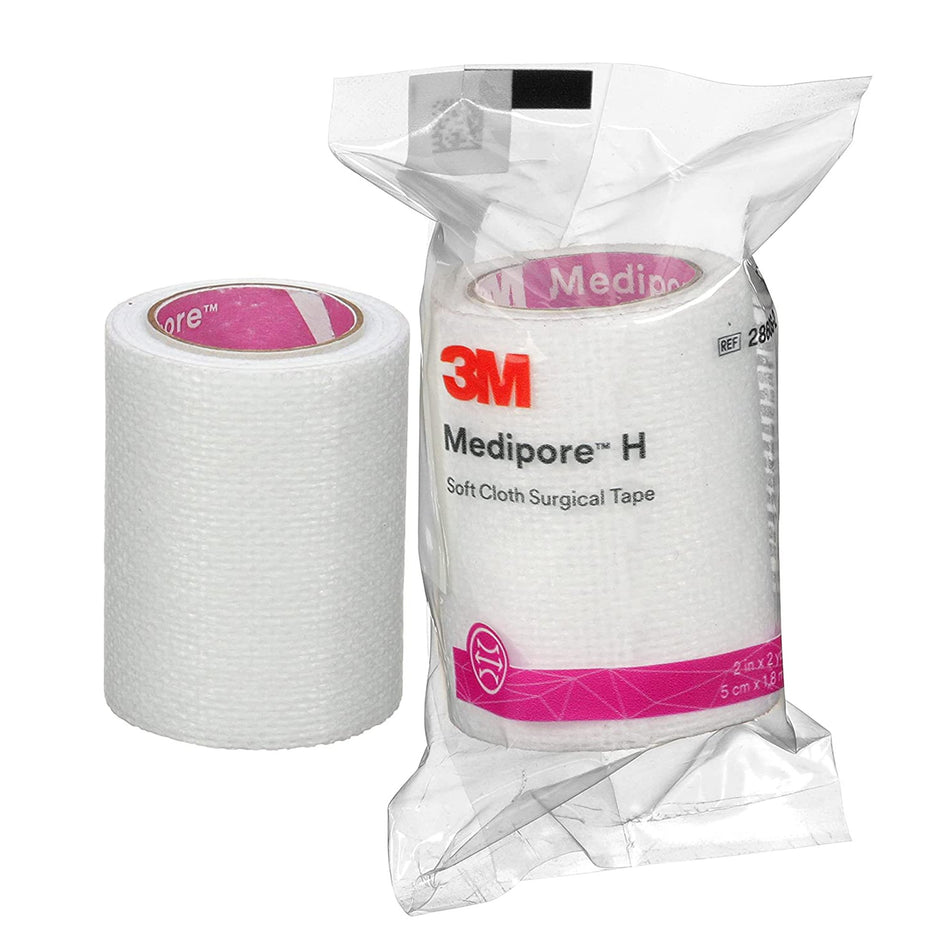 3M� Medipore� H Soft Cloth Medical Tape, 2 Inch x 2 Yard, White-Perforated Medical Tape 3M� Medipore� H White 2 Inch X 2 Yard Soft Cloth NonSterile