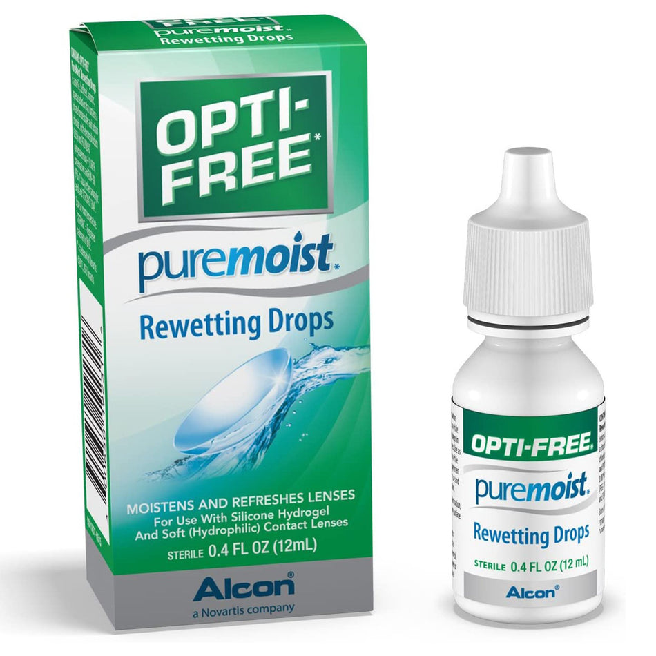 Opti-Free� Puremoist� Citrate Buffer / Sodium Chloride Rewetting Drops-Contact Lens Solution Opti-Free� Pure Moist� 0.4 oz. Solution