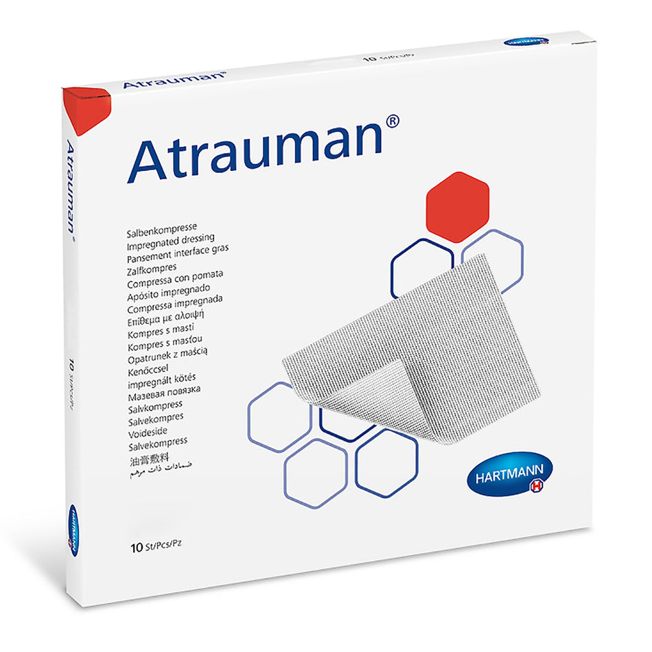 Atrauman� Impregnated Wound Contact Layer Dressing, 4 x 4 Inch-Impregnated Contact Layer Dressing Atrauman� 4 X 4 Inch Sterile