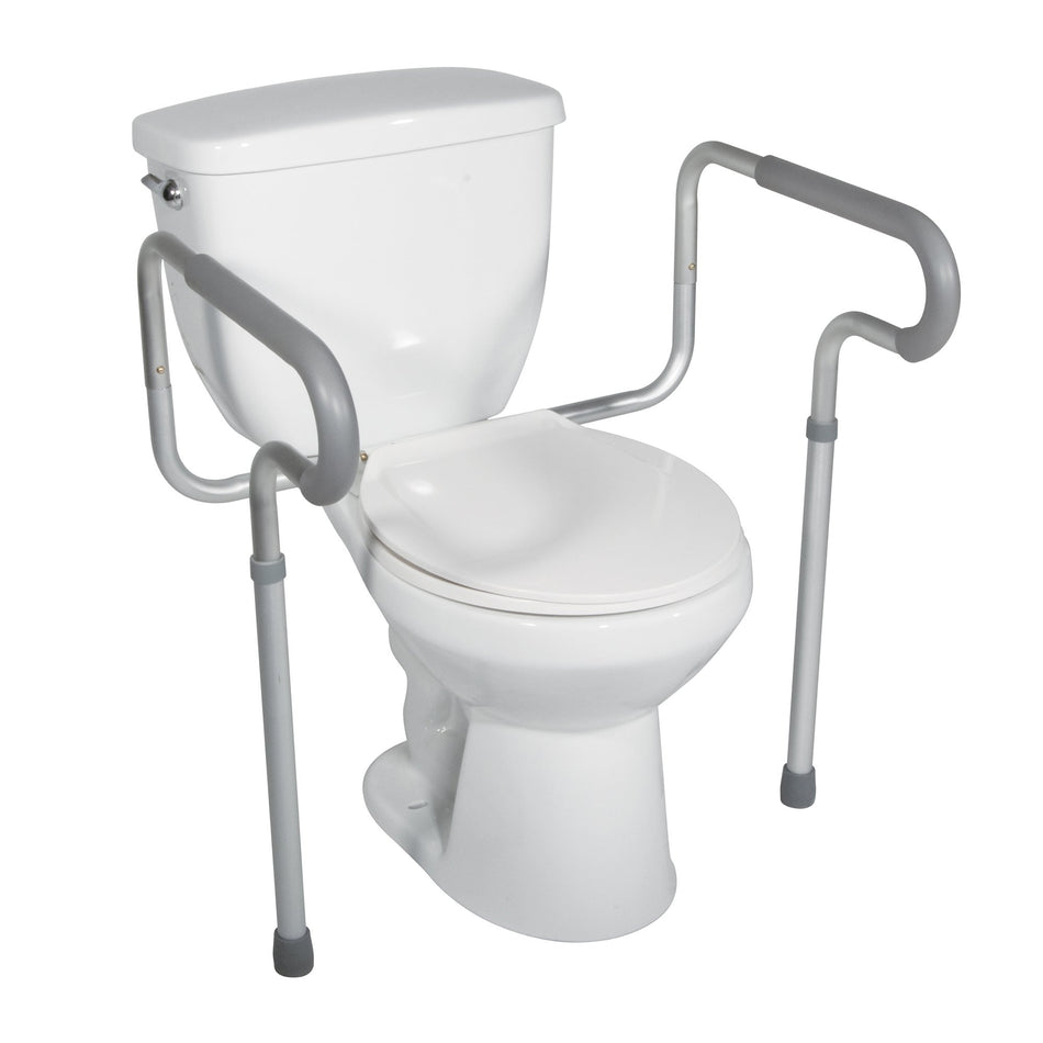 drive� Assembled Toilet Safety Frame-Toilet Safety Rail drive� White / Gray Aluminum