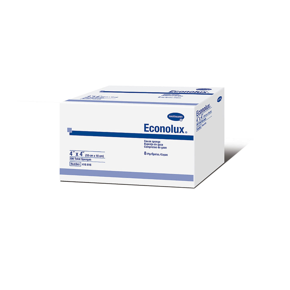 Econolux� Gauze Sponge, 4 x 4 Inch, 8-Ply-Gauze Sponge Econolux� 4 X 4 Inch 8-Ply NonSterile 200 per Pack