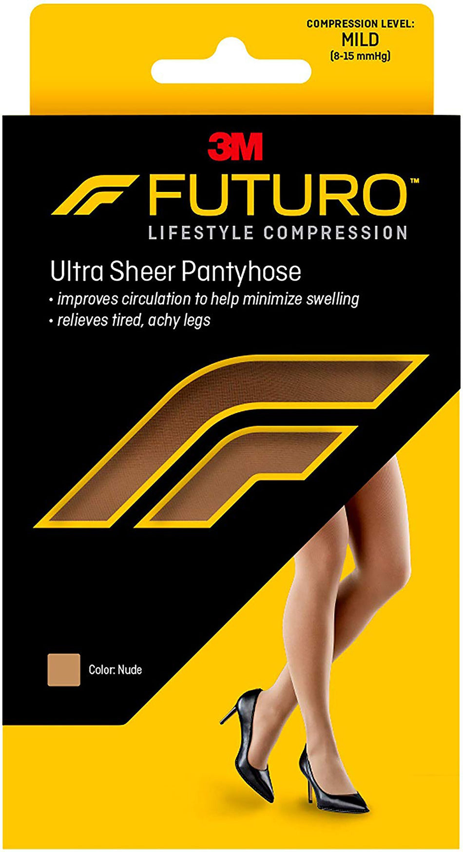 3M� Futuro� Energizing Ultra Sheer Pantyhose, Nude, Large-Compression Pantyhose 3M� Futuro� Energizing Waist High Large Nude Closed Toe