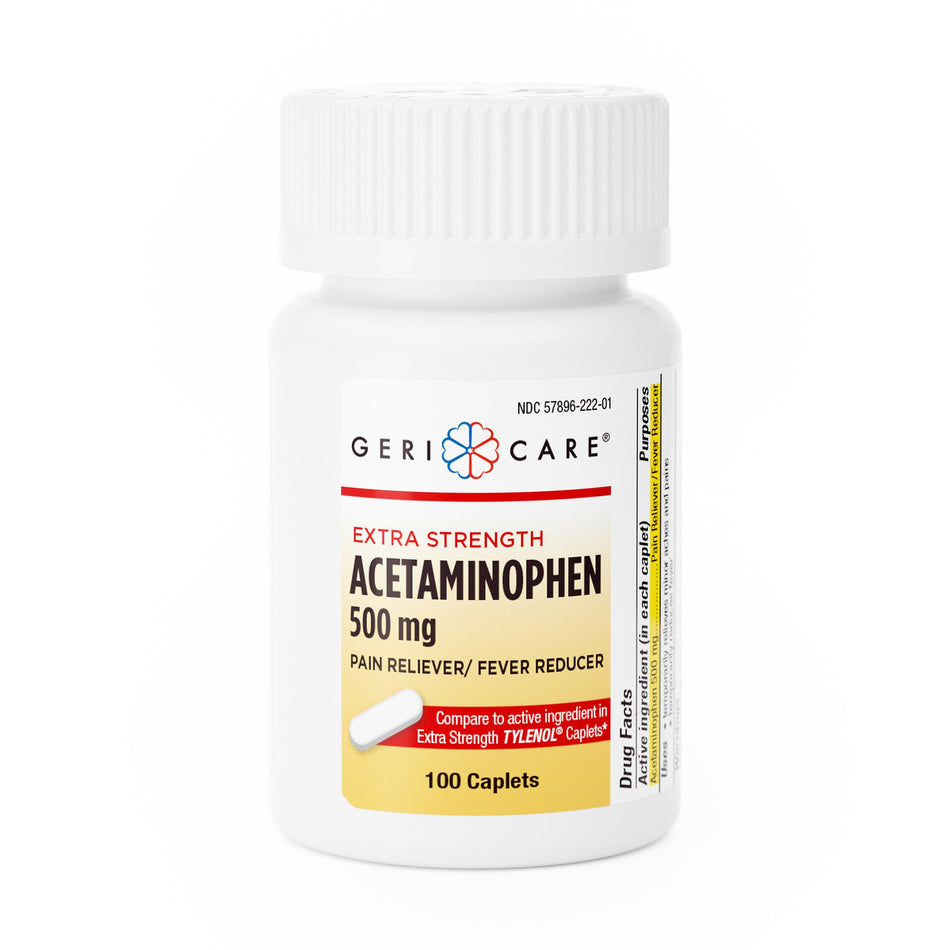 Geri-Care� Acetaminophen Pain Relief-Pain Relief Geri-Care� 500 mg Strength Acetaminophen Caplet 100 per Bottle