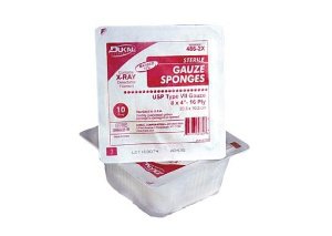 Dukal� Sterile USP Type VII X-Ray Detectable Gauze Sponge, 4 x 4 Inch, 16-Ply-Gauze Sponge X-Ray Detectable Dukal� 4 X 4 Inch 16-Ply Sterile X-Ray Detectable 10 per Pack