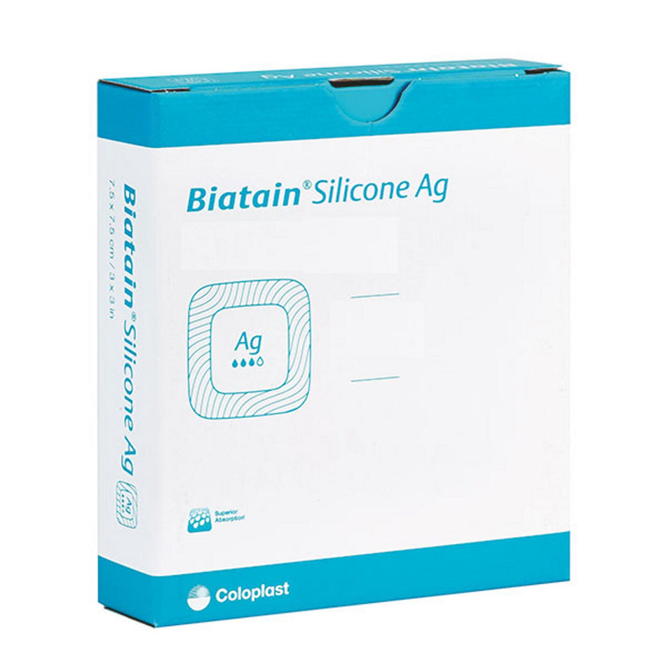 Biatain� Ag Calcium Alginate Dressing with Silver, 6 x 6 Inch-Silver Alginate Dressing Biatain� Alginate Ag 6 X 6 Inch Square Sterile