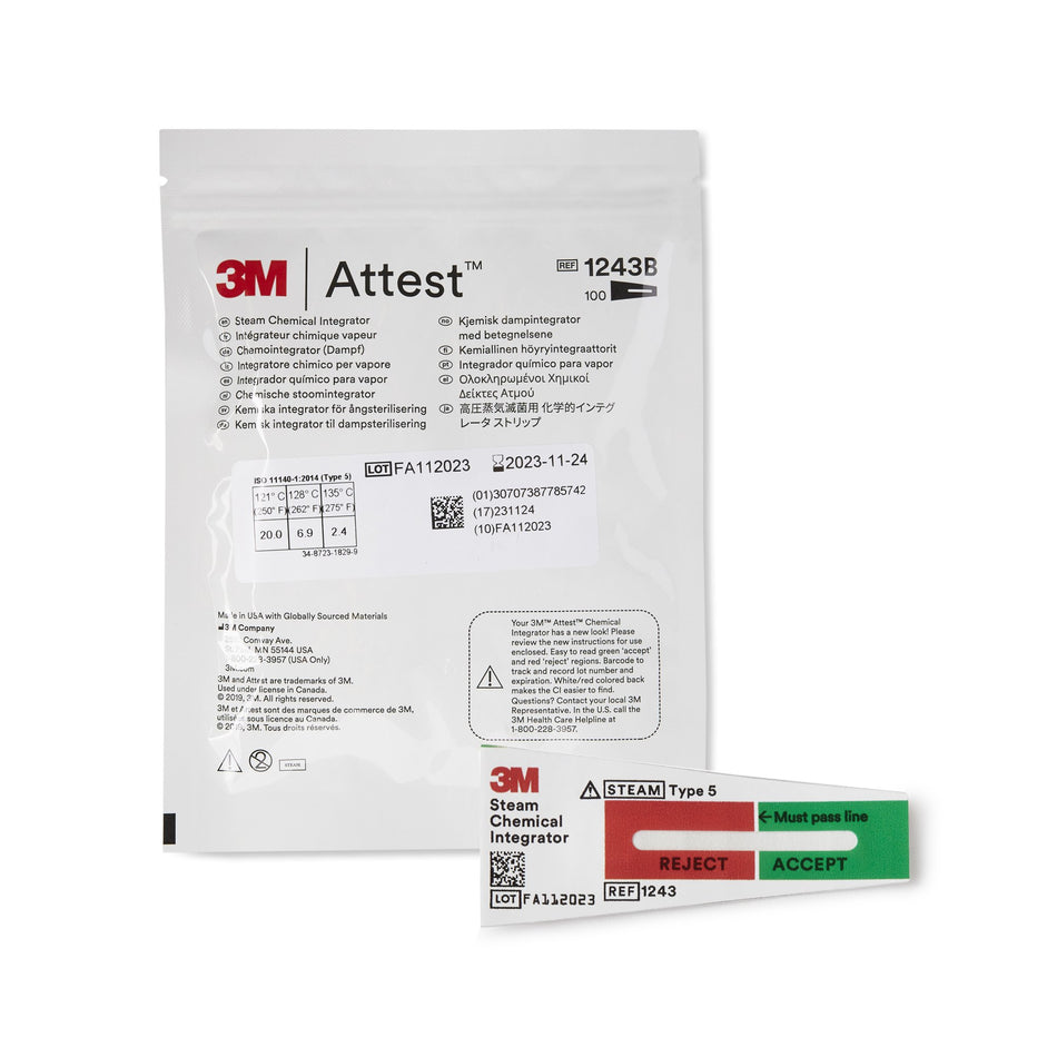 3M� Attest� Sterilization Chemical Integrator Strip-Attest� Sterilization Chemical Integrator Strip Steam 2 Inch Length