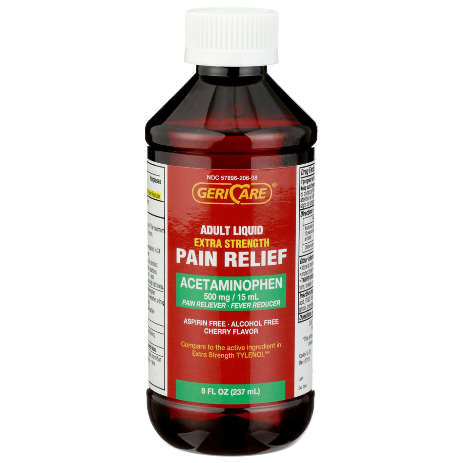 Geri-Care� Acetaminophen Pain Relief, 8 fl. oz.-Pain Relief Geri-Care� 500 mg / 15 mL Strength Acetaminophen Liquid 8 oz.