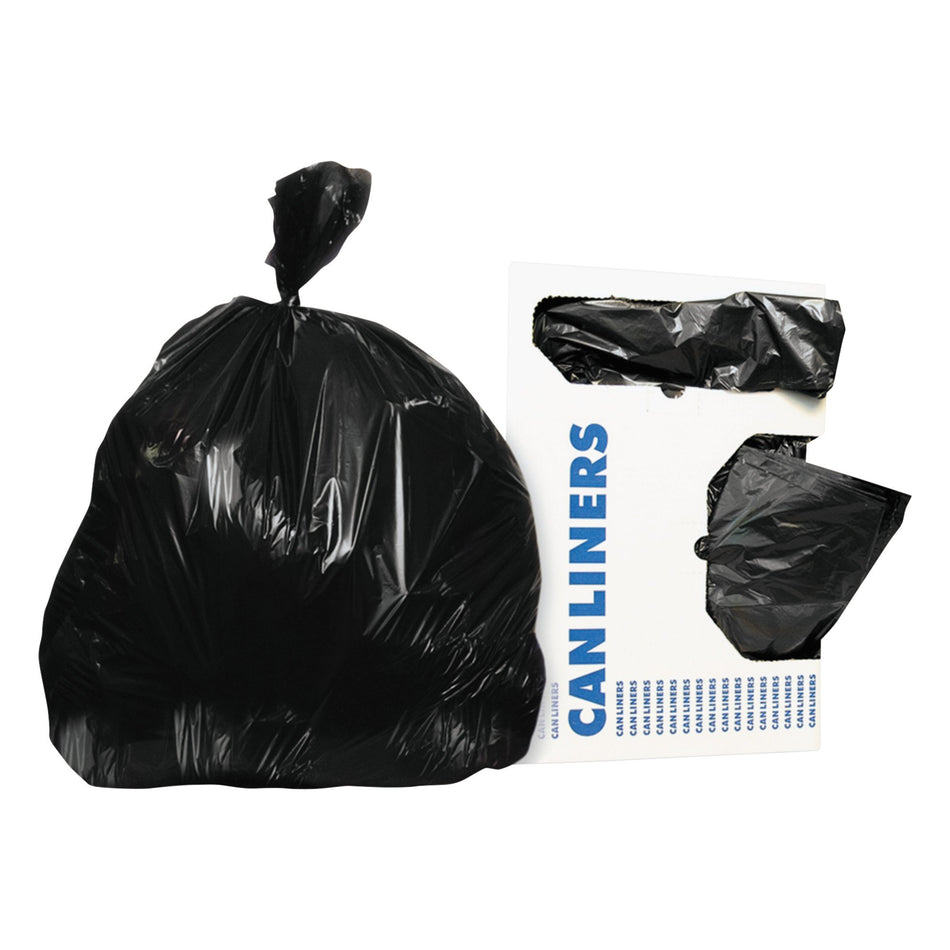 X-Liner Trash Bag-Trash Bag Heritage� X-Liner� 45 gal. Black Reprocessed Resin 2 mil 40 X 46 Inch Star Seal Bottom Flat Pack