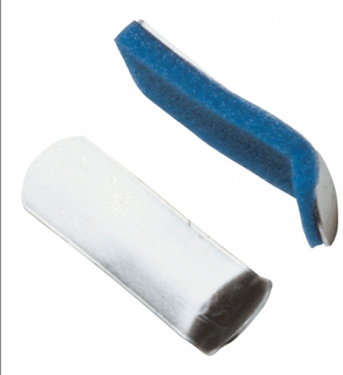 ProCare� Finger Splint, Large-Finger Splint ProCare� Large Without Fastening Left or Right Hand Blue / Silver