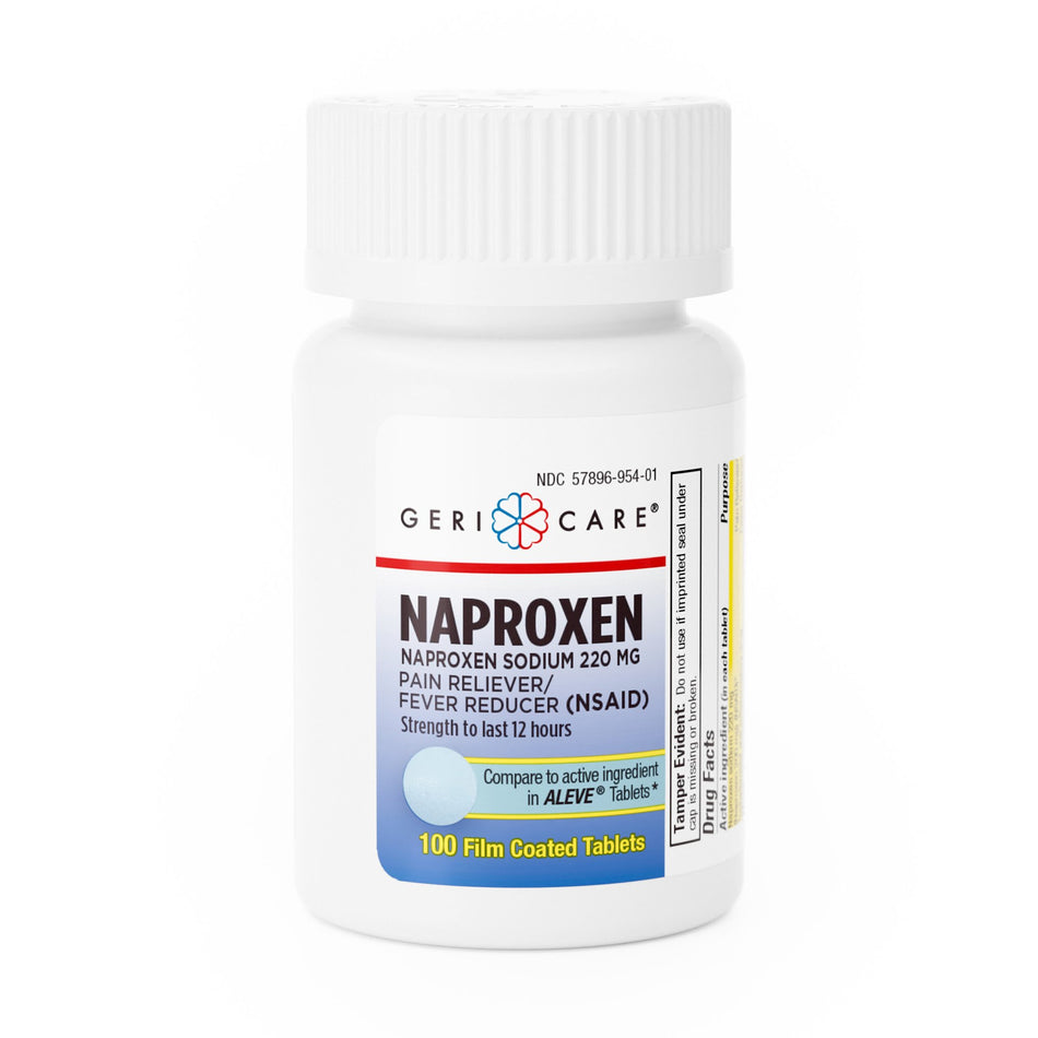 Geri-Care Naproxen Sodium Pain Relief-Pain Relief McKesson Brand 220 mg Strength Naproxen Sodium Tablet 100 per Bottle