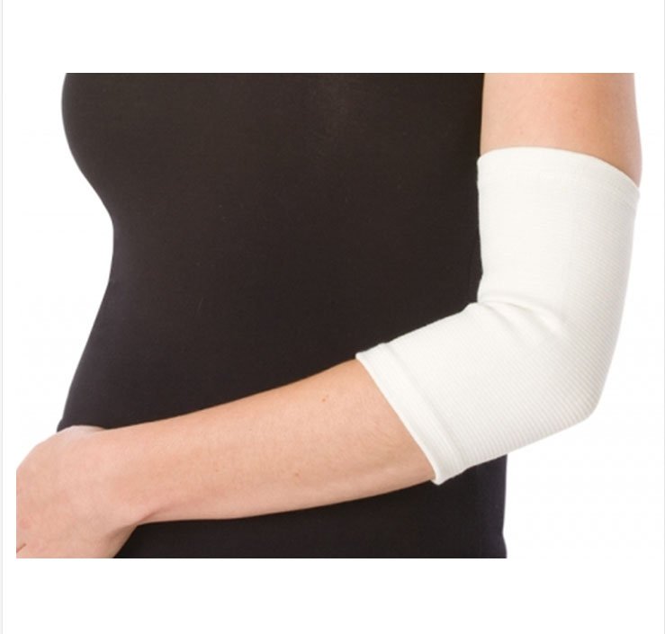 ProCare� Elbow Support, Large-Elbow Support PROCARE� Large Pull-On Sleeve Elbow 10 to 11-1/2 Inch Forearm Circumference White