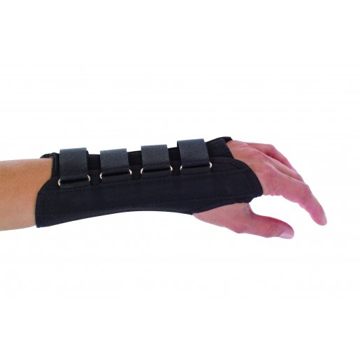 ProCare� Right Wrist Support, Medium-Wrist Support ProCare� Aluminum / Cotton / Flannel / Suede Right Hand Black Medium