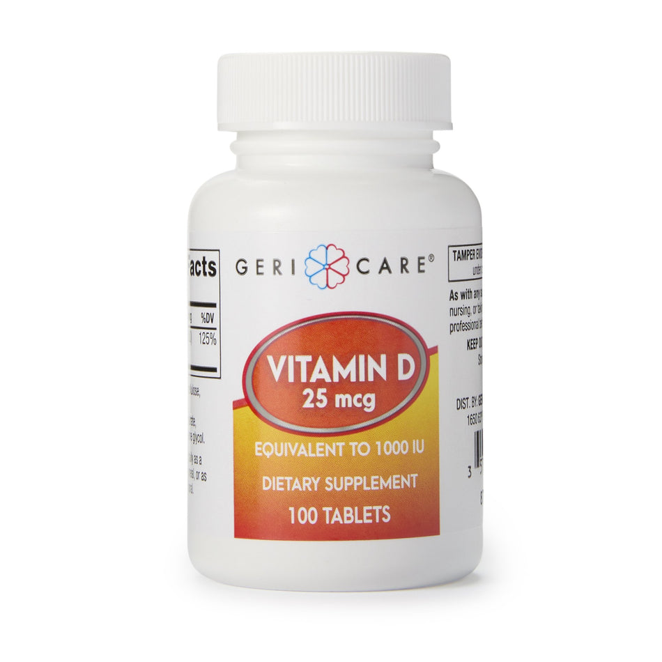 Geri-Care� Vitamin D-3 Supplement-"Vitamin Supplement Geri-Care� Vitamin D3 1,000 IU Strength Tablet 100 per Bottle"