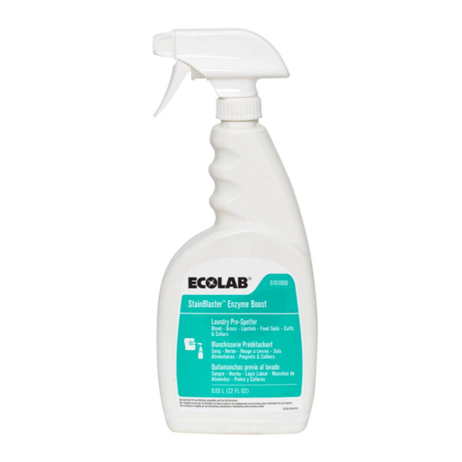 Ecolab StainBlaster� Enzyme Boost-Laundry Pre-spotter StainBlaster� Enzyme Boost 22 oz. Pump Bottle Liquid Scented