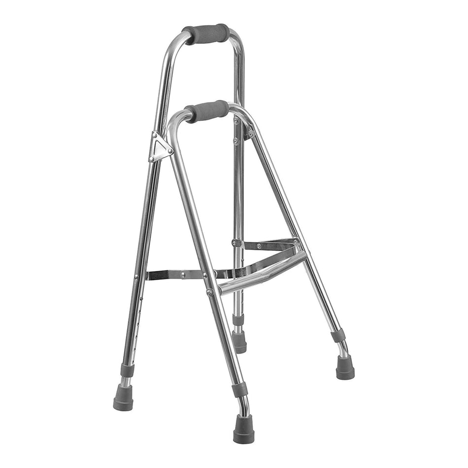 DMI� Folding Walker, Silver-"Side Step Folding Walker DMI� Hemi Aluminum Frame 250 lbs, Weight Capacity 30 ro 35 Inch Height"