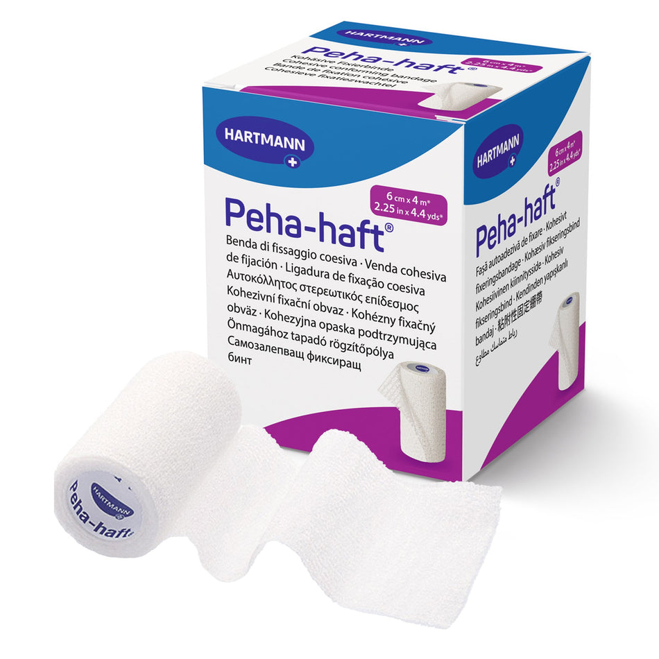 Peha-haft� Self-adherent Closure Absorbent Cohesive Bandage, 2-1/4 Inch x 4-1/2 Yard-Absorbent Cohesive Bandage Peha-haft� 2-1/4 Inch X 4-1/2 Yard Self-Adherent Closure White NonSterile Standard Compression