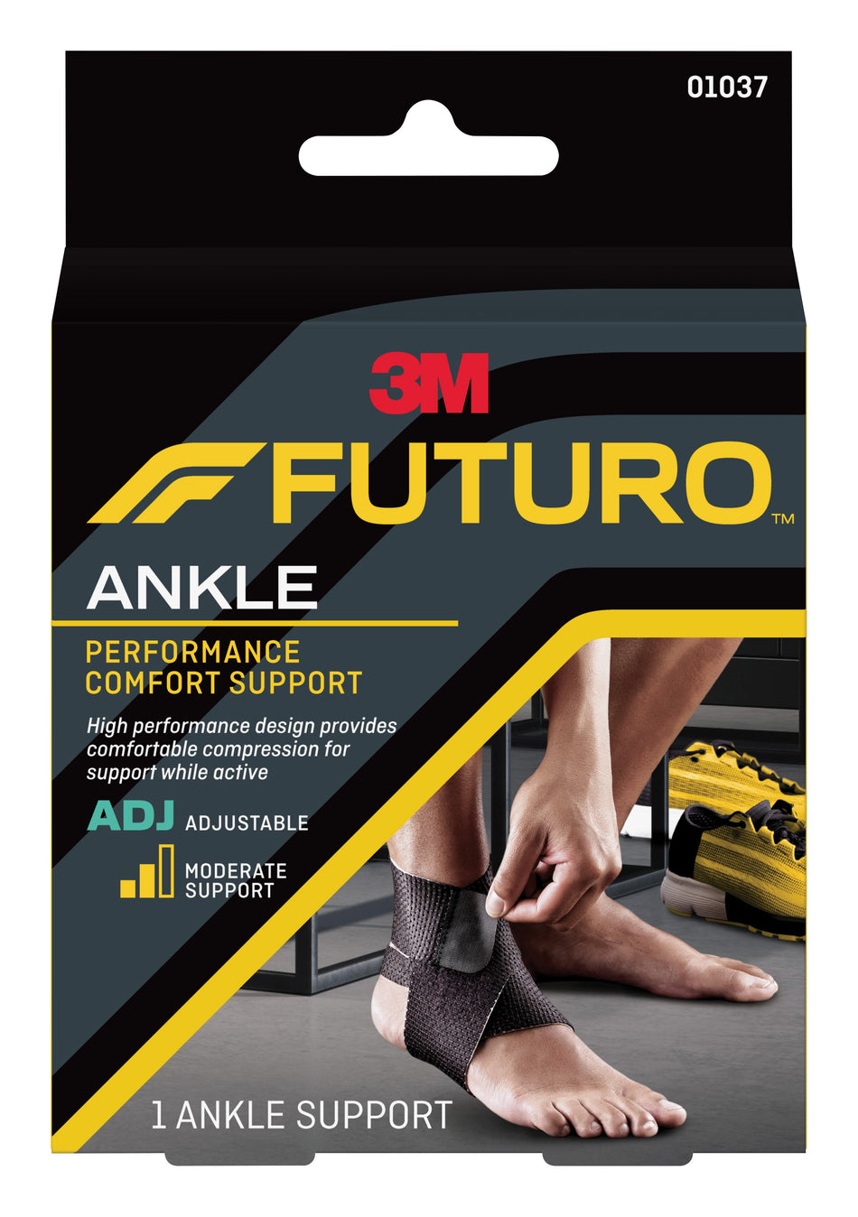 3M� Futuro� Ankle Brace, Low Profile, Black, One Size Fits Most-Ankle Support 3M� Futuro� One Size Fits Most Foot