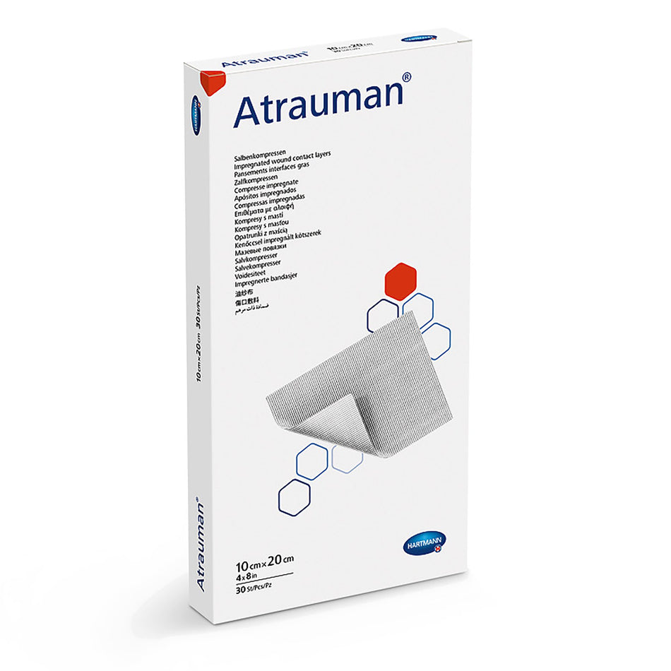 Atrauman� Impregnated Wound Contact Layer Dressing, 4 x 8 Inch-Impregnated Contact Layer Dressing Atrauman� 4 X 8 Inch Sterile