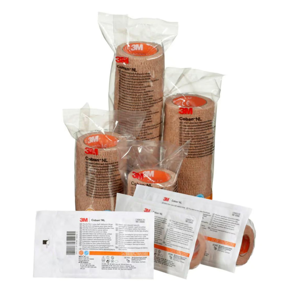 3M� Coban� Self-Adherent Closure Cohesive Bandage, 1 Inch x 5 Yard-Cohesive Bandage 3M� Coban� 1 Inch X 5 Yard Self-Adherent Closure Tan NonSterile Standard Compression