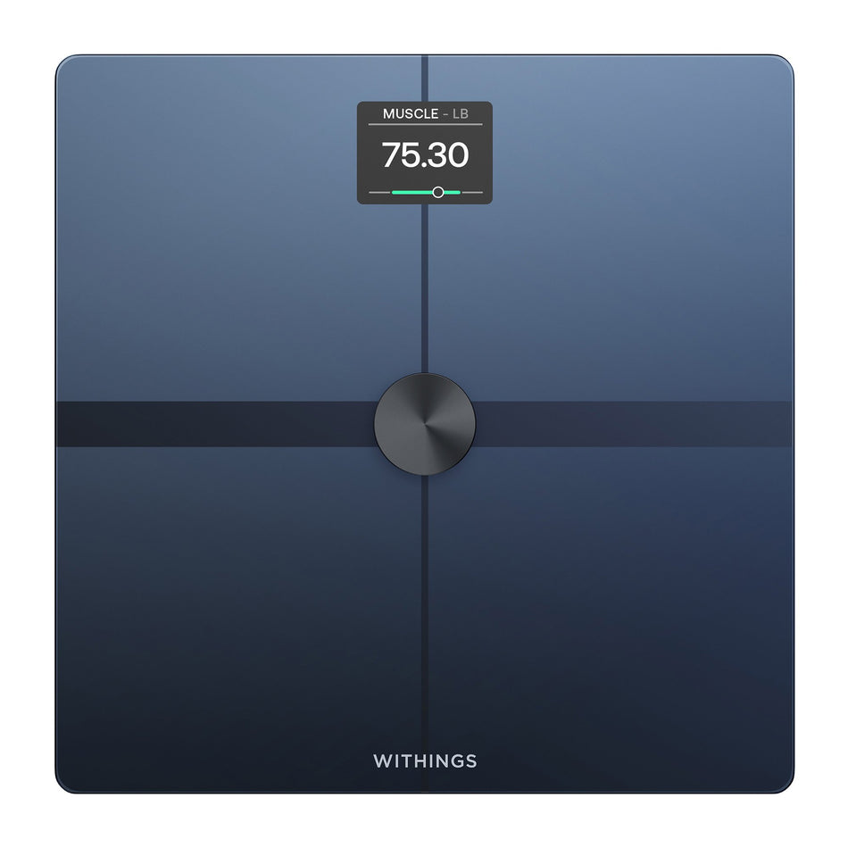 Withings Body Smart Wi-Fi Smart Scale, Black-Total Body Composition Analyzer Step On Withings LCD Display 5 -> 200kg (9 -> 440lb) Black