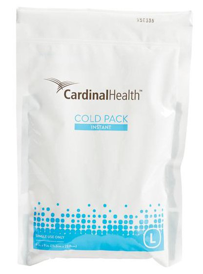 Cardinal Health� Instant Cold Pack, 6 x 9 Inch-Instant Cold Pack Cardinal Health� General Purpose Large 6 X 9 Inch Plastic / Ammonium Nitrate / Water Disposable