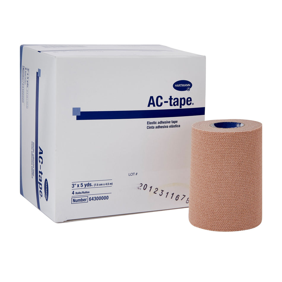 AC-tape� Cotton Elastic Tape, 3 Inch x 5 Yard, Tan-Athletic Tape AC-tape� Tan 3 Inch X 5 Yard Cotton NonSterile