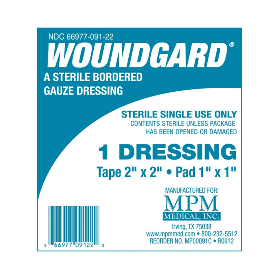 WoundGard� White Adhesive Dressing, 2 x 2 Inch-Island Dressing WoundGard� 2 X 2 Inch Square Sterile