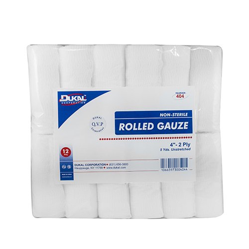 Dukal� Conforming Bandage, 4 Inch x 5 Yard, 2-Ply-Conforming Bandage Dukal� 4 Inch X 5 Yard 2-Ply NonSterile 12 per Pack