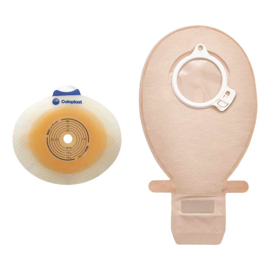 SenSura� Click Two-Piece Closed End Opaque Filtered Ostomy Pouch, 8� Inch Length, 40 mm Flange-"Ostomy Pouch SenSura� Click Two-Piece System 8-1/2 Inch Length, Maxi Without Barrier Closed End"