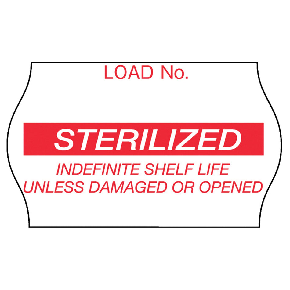 3M� Comply� Sterilization Load Label, 5/8 x 1-1/8 Inch-Pre-Printed Label Comply� Laboratory Use Red Label Sterilized Red Sterilization Label 5/8 X 1-1/8 Inch