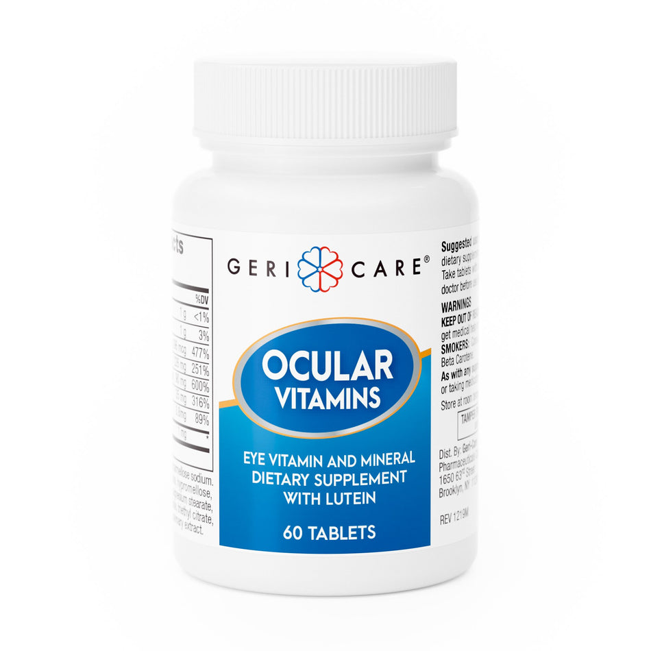 Geri-Care� Eye Vitamin and Mineral Supplement with Lutein-"Eye Vitamin Supplement Geri-Care� Vitamin A / Ascorbic Acid / Vitamin E 14,320 IU - 226 mg - 200 IU Strength Tablet 60 per Bottle"