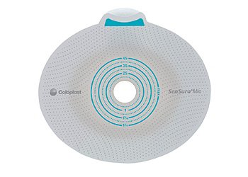 SenSura� Mio Flex Ostomy Barrier With 1� Inch Stoma Opening-"Ostomy Barrier SenSura� Mio Flex Precut, Extended Wear Elastic Adhesive 50 mm Flange Red Code System 1-1/4 Inch Opening"