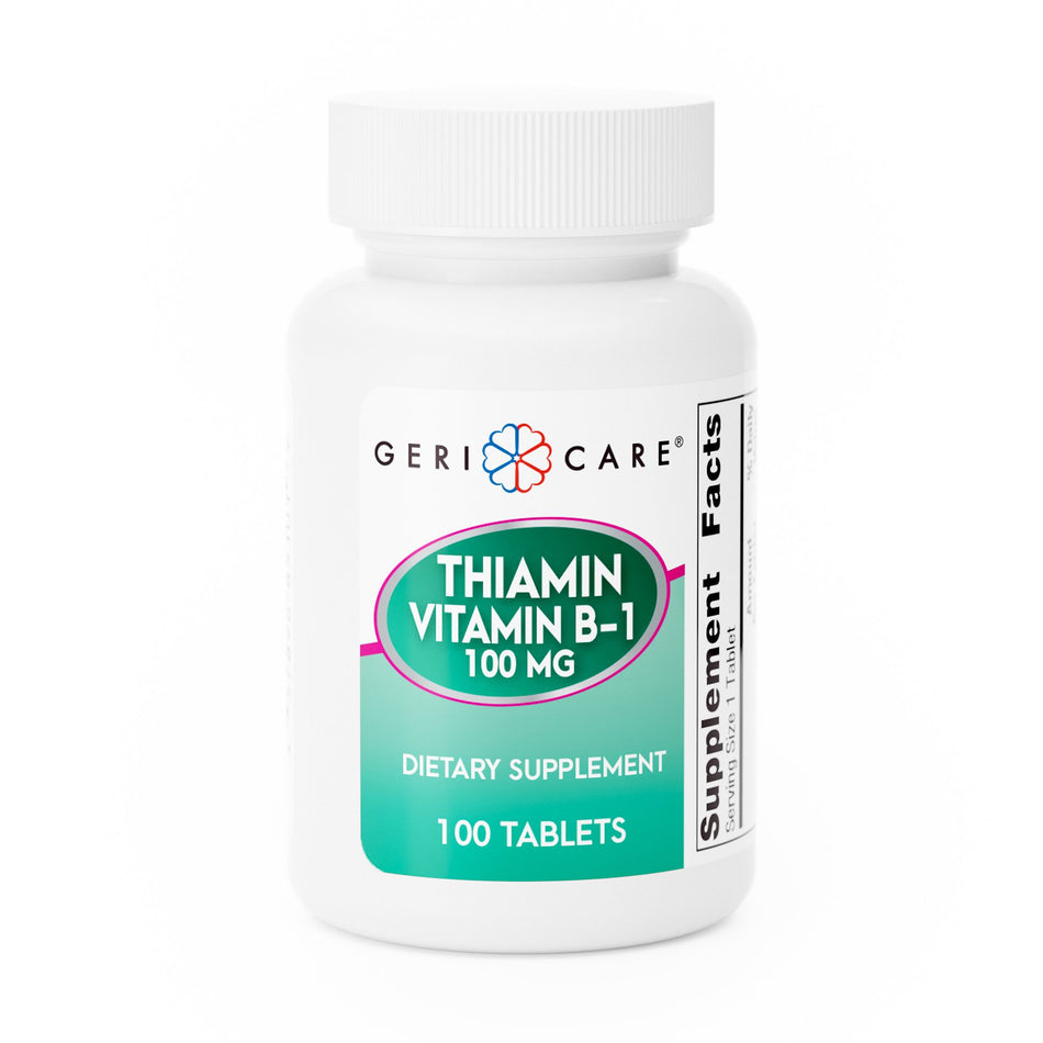 Geri-Care� Vitamin B-1 Supplement-Vitamin Supplement Geri-Care� Vitamin B1 100 mg Strength Tablet 100 per Bottle