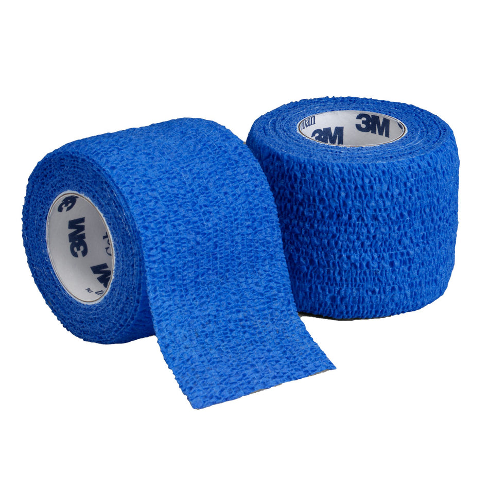 3M� Coban� Self-adherent Closure Cohesive Bandage, 3 Inch x 5 Yard, Blue-Cohesive Bandage 3M� Coban� 3 Inch X 5 Yard Self-Adherent Closure Blue NonSterile Standard Compression