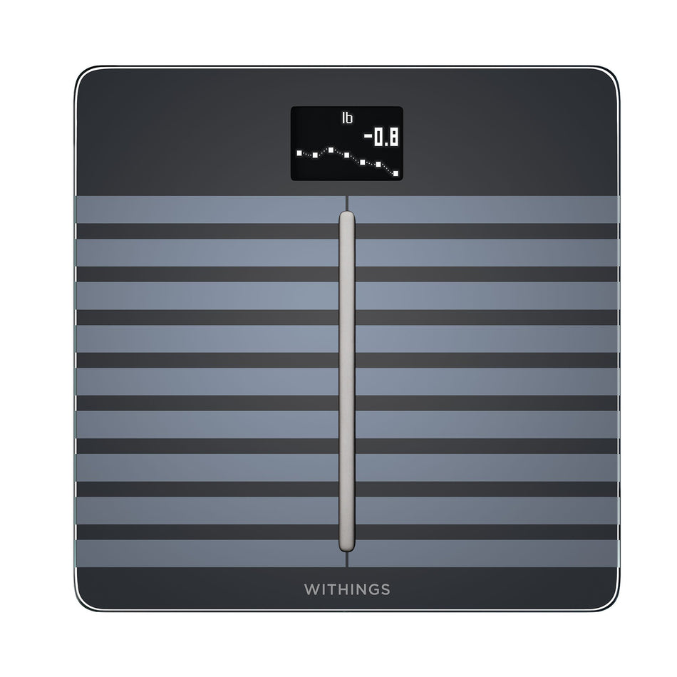 Withings Body Cardio Wifi Smart Scale, Black-Cardio Body Composition Analyzer Step On Withings LCD Display 396 lbs. / 180 kg. Black