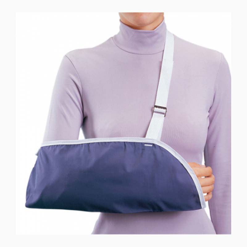 ProCare� Clinic Unisex Blue Cotton / Polyester Arm Sling, Extra Large-Arm Sling Procare� Clinic Buckle Closure / Adjustable Strap X-Large